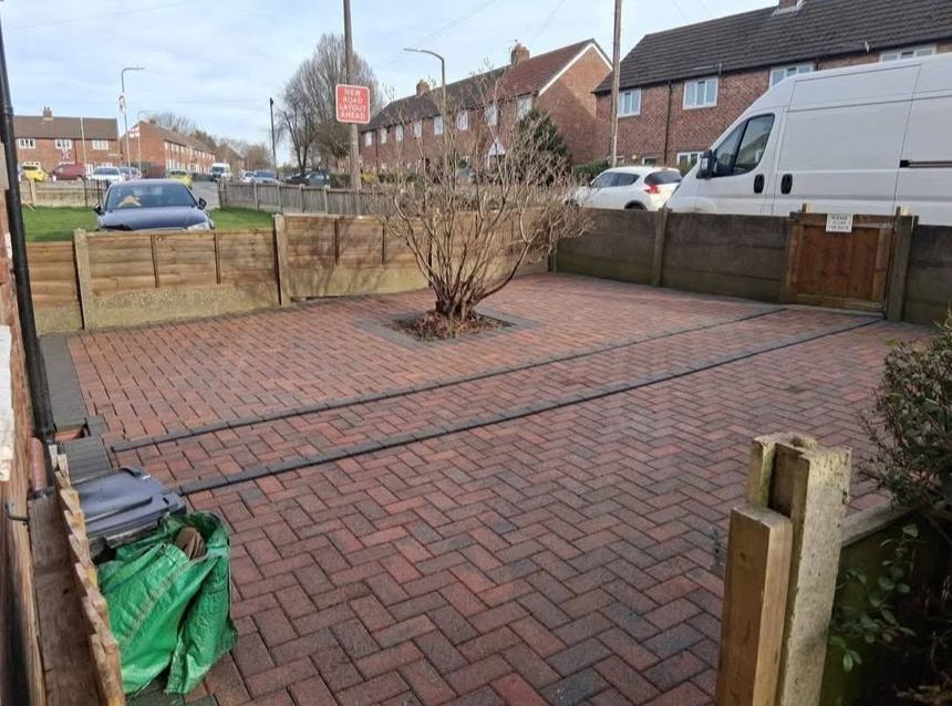 Block paving restored — after CRJ Gardening & Grounds