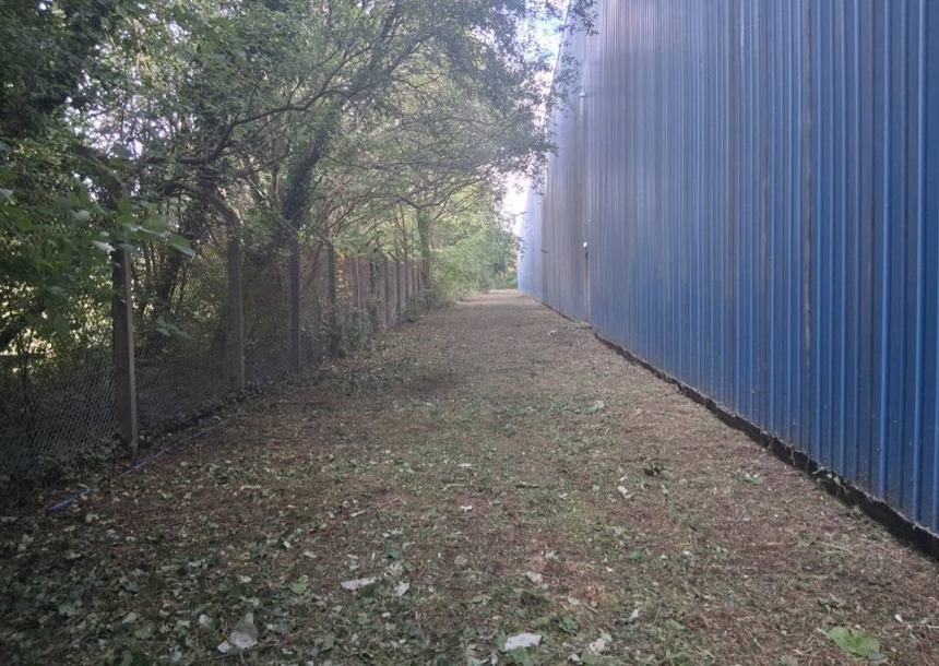 Industrial access path reopened — after CRJ Gardening & Grounds
