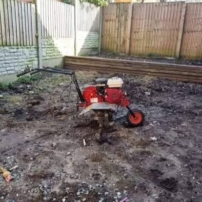 Fresh turf laid — before CRJ Gardening & Grounds