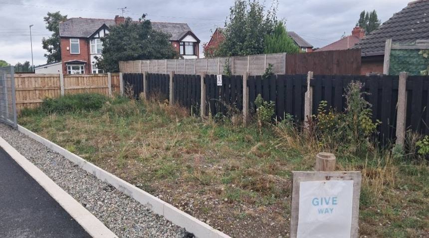 Planted border rebuilt — before CRJ Gardening & Grounds
