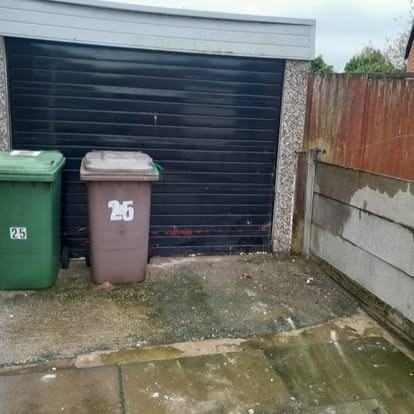 Junk & white goods removed &mdash; after CRJ Gardening & Grounds